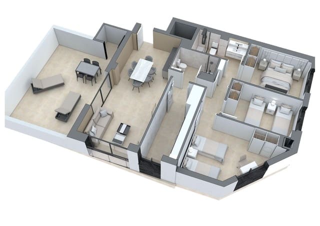 3 sovrum Lägenhet till salu i Este, Castelló de la Plana med pool garage - 280 000 € (Ref: 9134657)