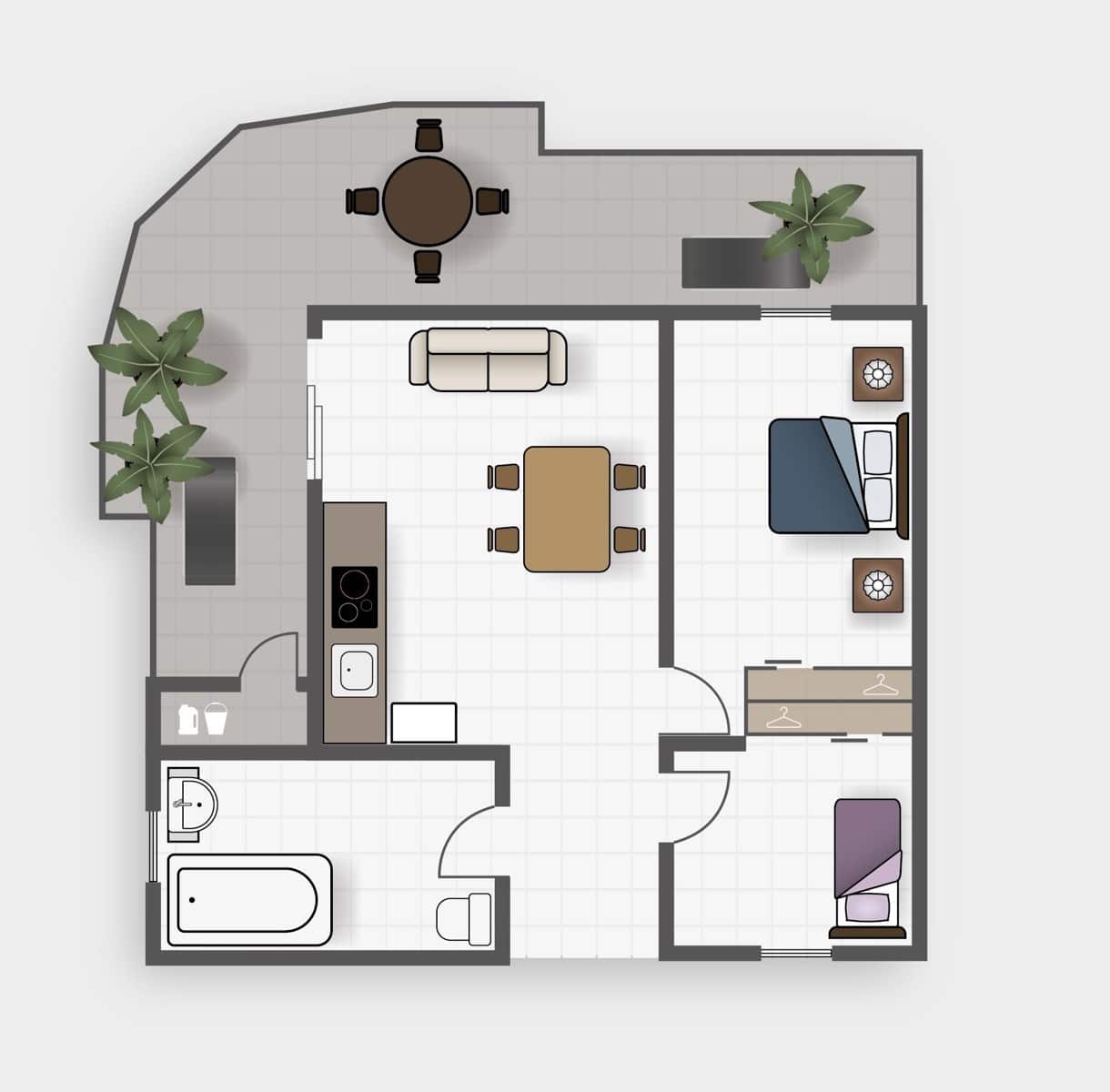 Ático de 2 habitaciones en Pilar de la Horadada en venta - 119.900 € (Ref: 9739076)