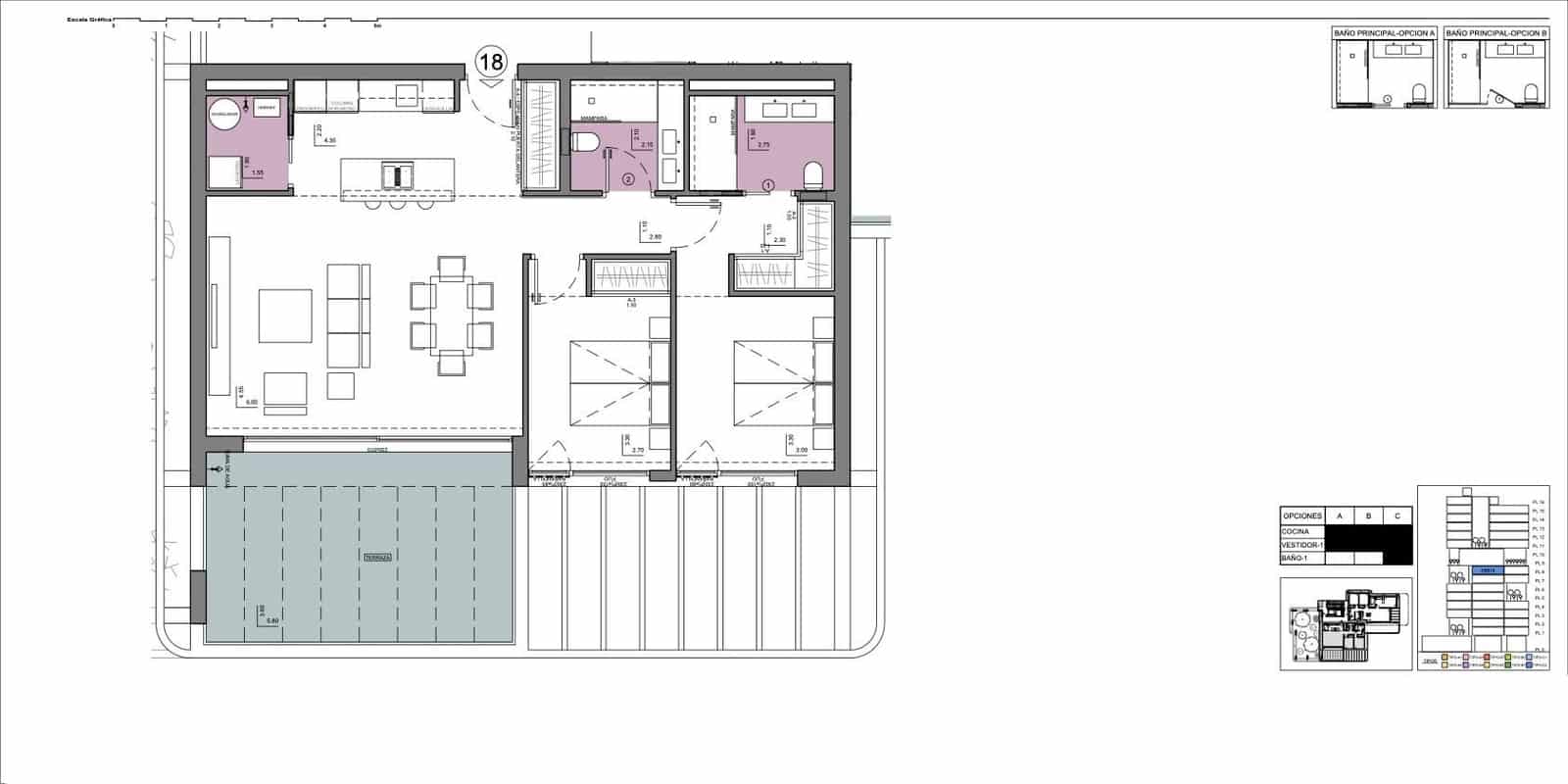 2 camera da letto Appartamento in vendita in Calpe / Calp con piscina garage - 759.835 € (Rif: 9927654)