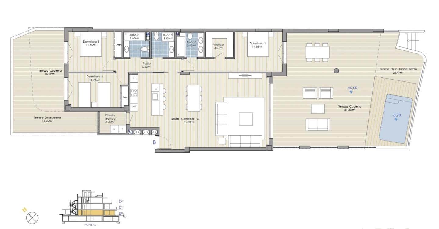 3 chambre Appartement à vendre à Marbella avec piscine garage - 1 390 000 € (Ref: 8977039)
