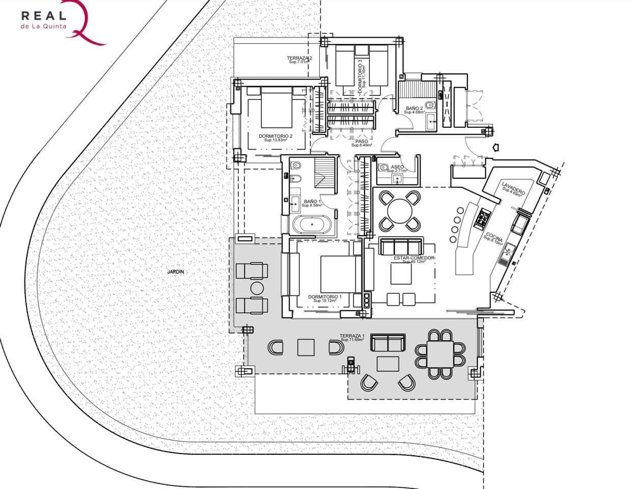 3 bedroom Apartment for sale in La Quinta with pool garage - € 1,290,000 (Ref: 9086482)