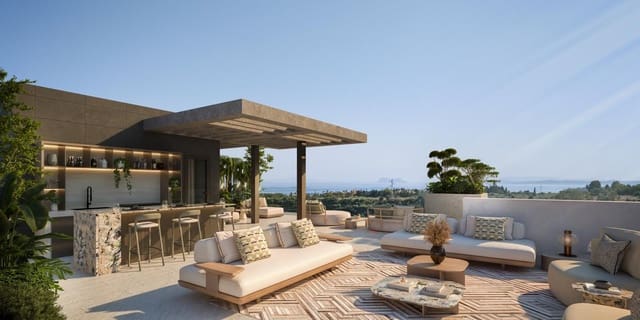 2 Zimmer Apartment zu verkaufen in Cancelada, Estepona mit Pool Garage - 500.000 € (Ref: 9420486)