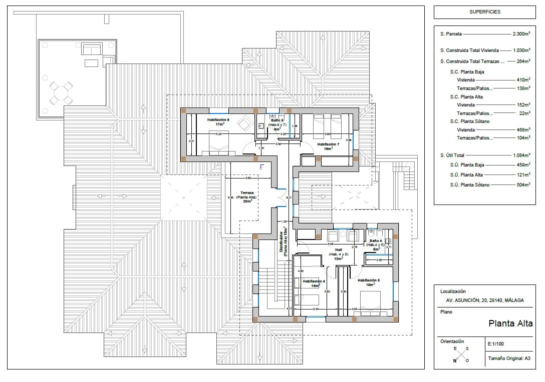 11 soveværelse Byhus til salg i Malaga by med swimmingpool - € 1.860.000 (Ref: 9216650)