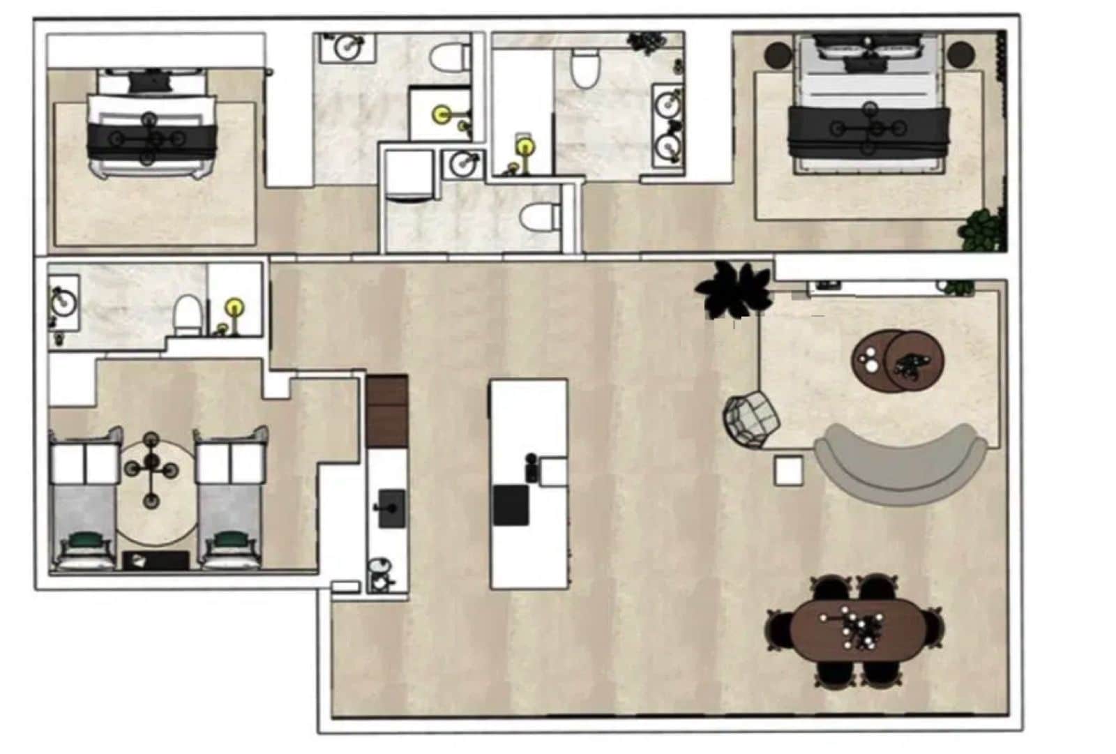 Apartamento de 3 habitaciones en La Quinta en venta - 899.000 € (Ref: 9703341)