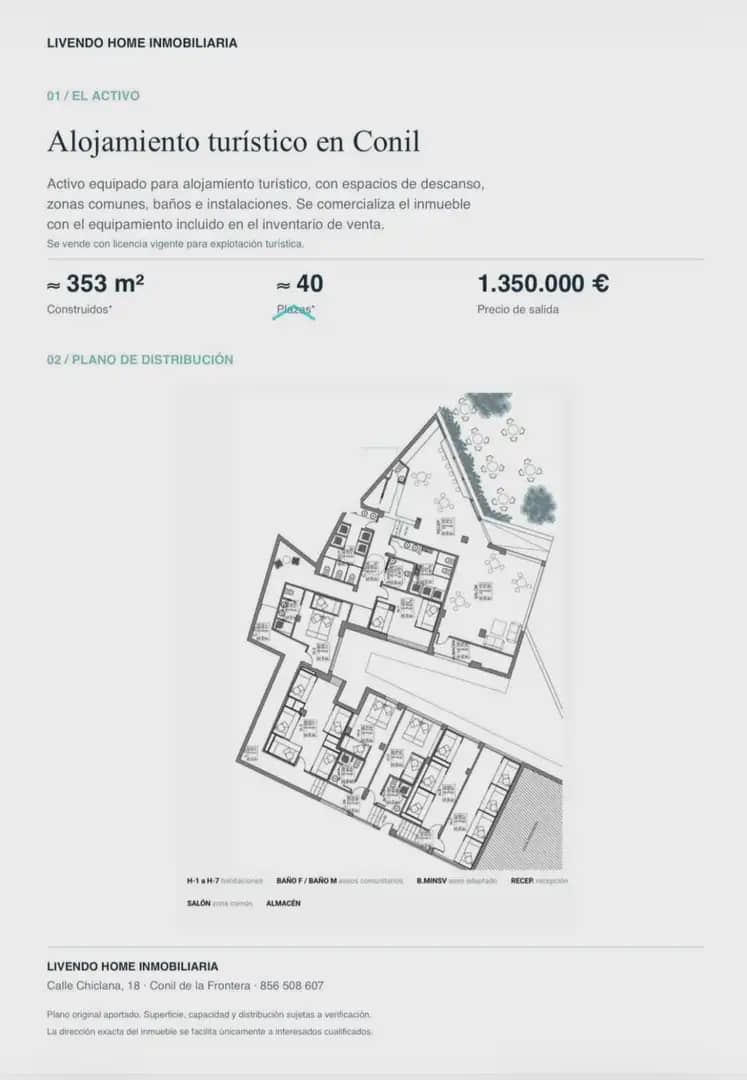 7 sypialnia Hotel na sprzedaż w Conil de la Frontera - 1 350 000 € (Ref: 10160205)