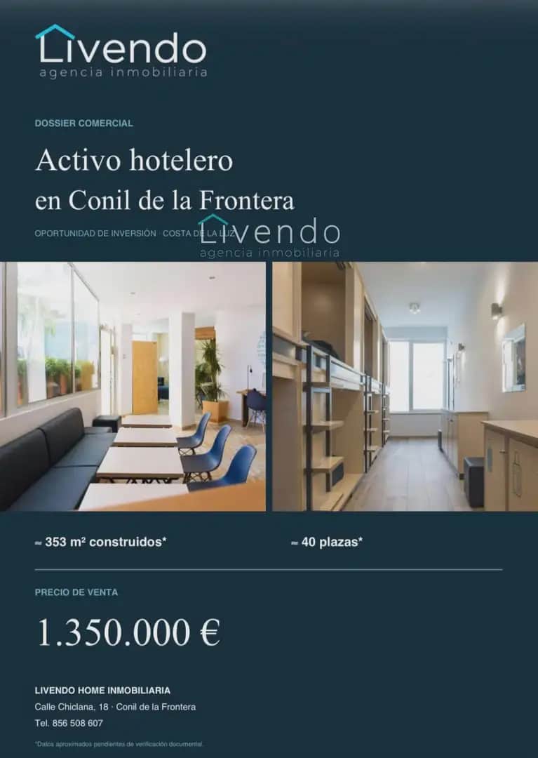 7 sypialnia Hotel na sprzedaż w Conil de la Frontera - 1 350 000 € (Ref: 10160205)