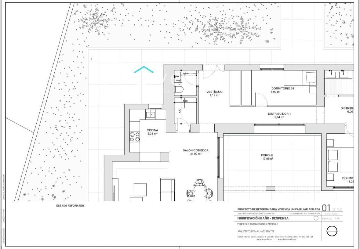 3 sypialnia Finka/Dom wiejski na sprzedaż w Conil de la Frontera z basenem - 600 000 € (Ref: 9537724)