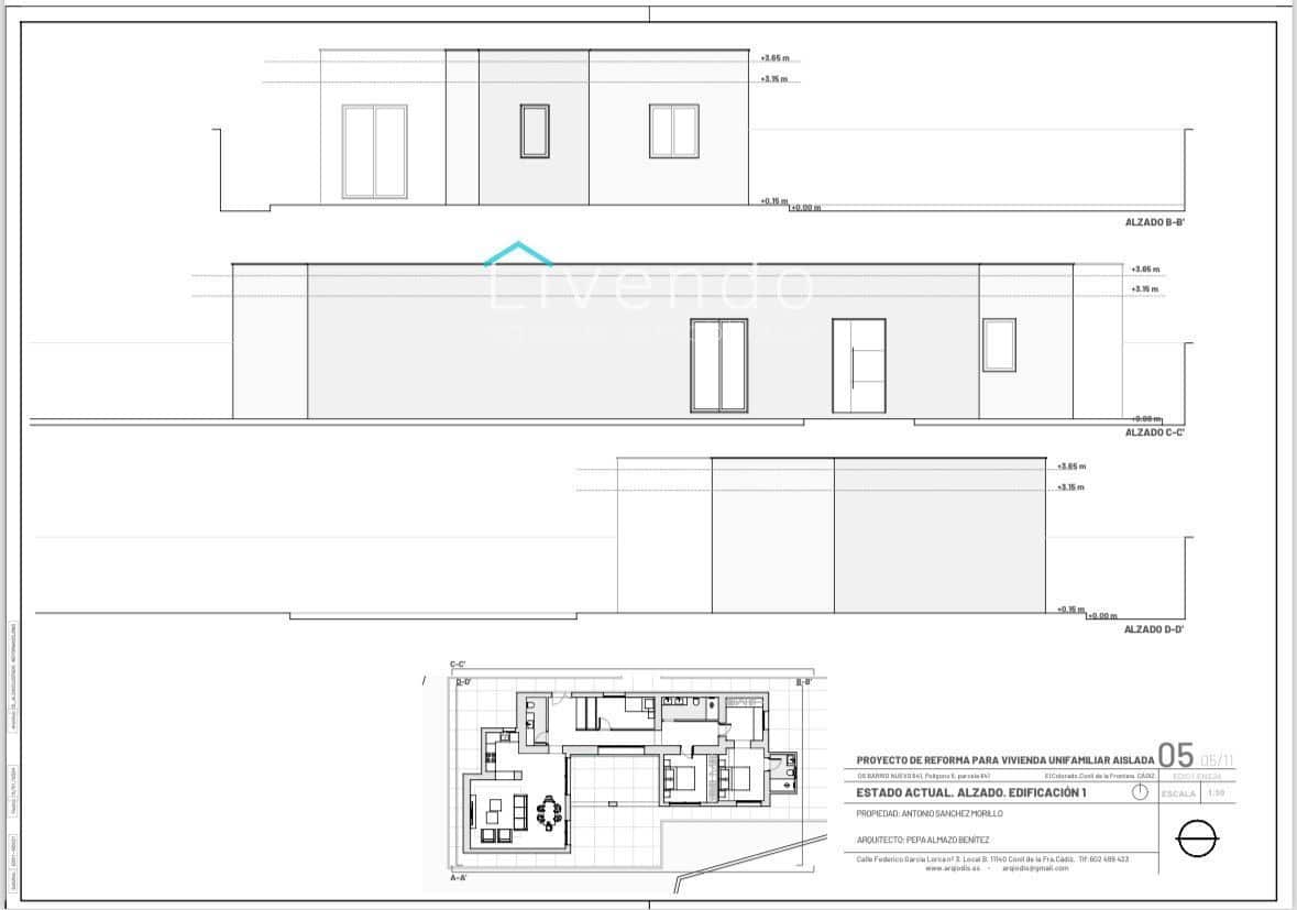 3 sypialnia Finka/Dom wiejski na sprzedaż w Conil de la Frontera z basenem - 600 000 € (Ref: 9537724)