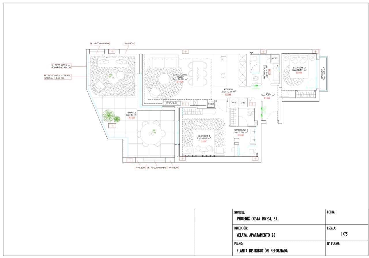 Piso de 2 habitaciones en El Velerín en venta con piscina - 1.595.000 € (Ref: 10120235)