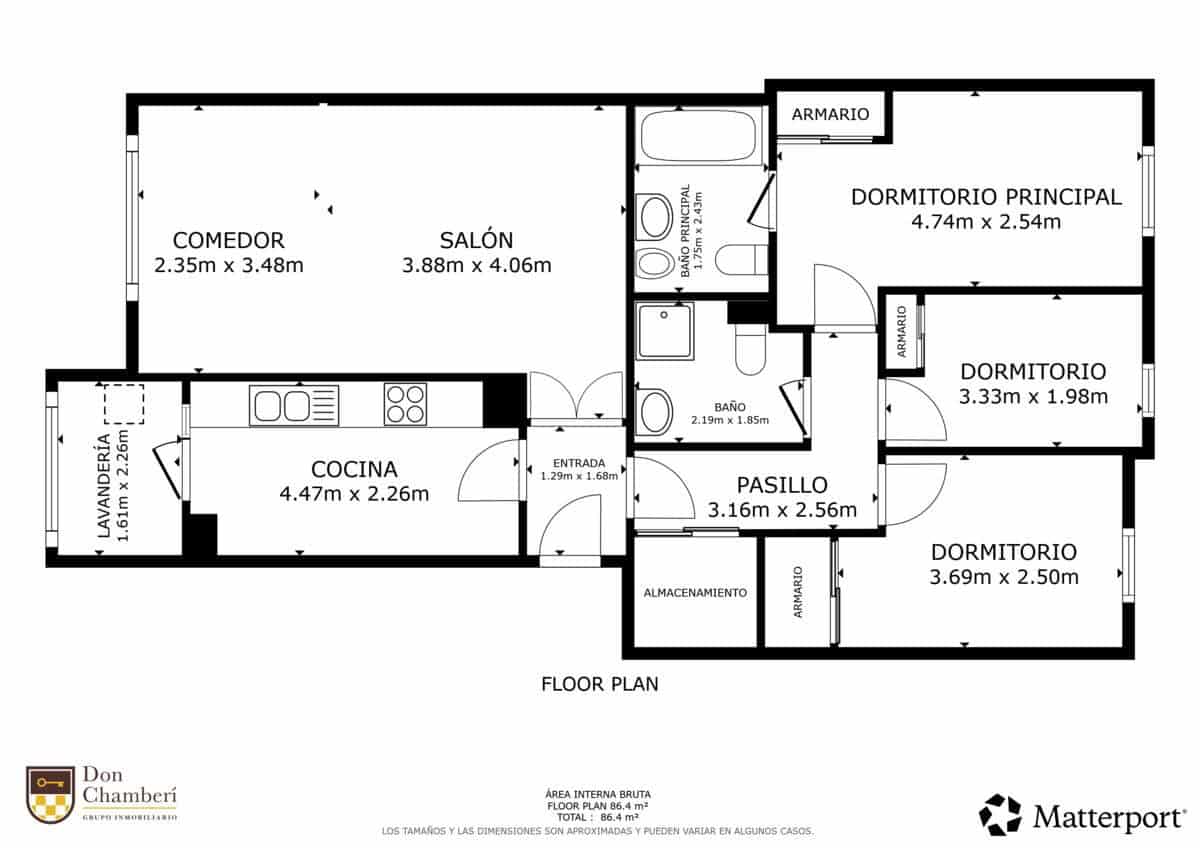 3 bedroom Flat for sale in Madrid city with pool garage - € 735,000 (Ref: 10044238)