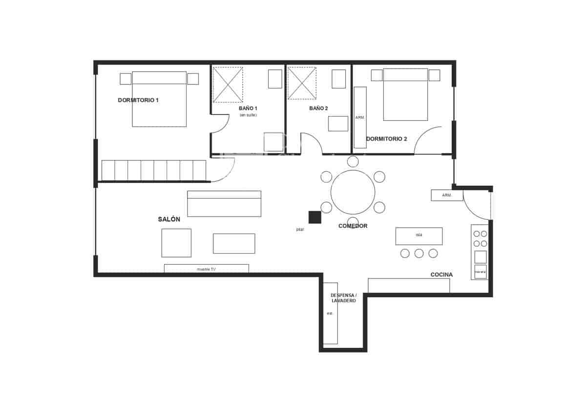 2 sovrum Lägenhet till salu i Madrid stad - 1 420 000 € (Ref: 10184130)