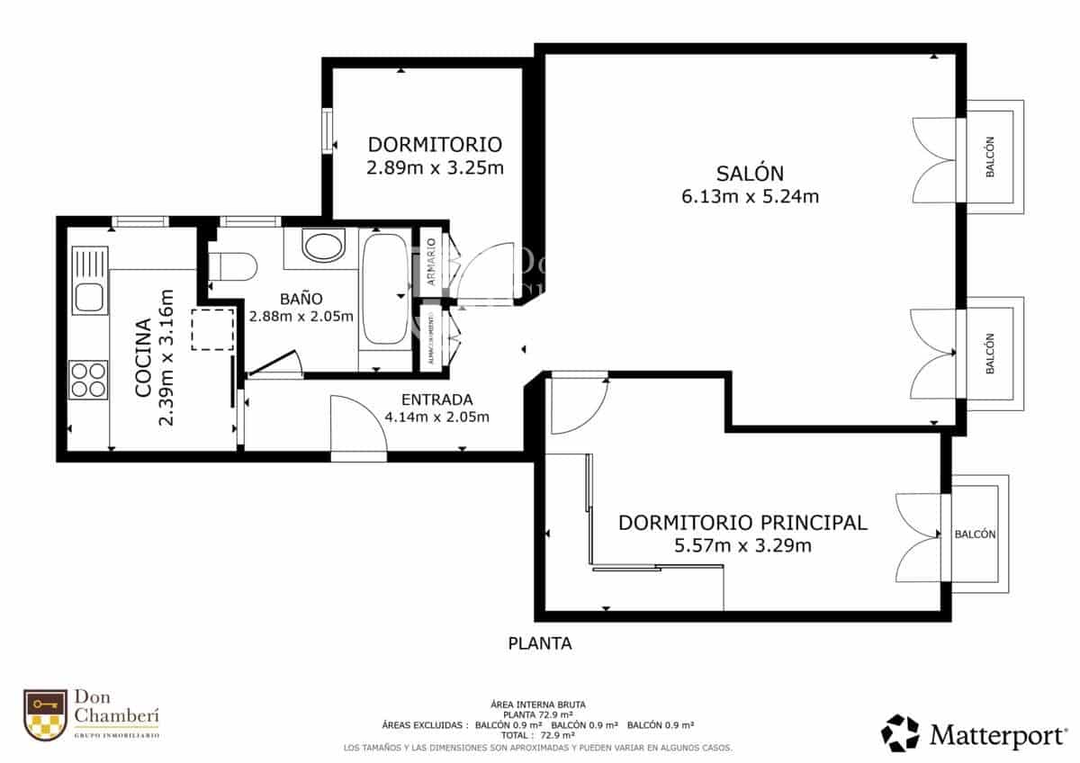 2 soverom Leilighet til salgs i Madrid by - € 850 000 (Ref: 9416130)