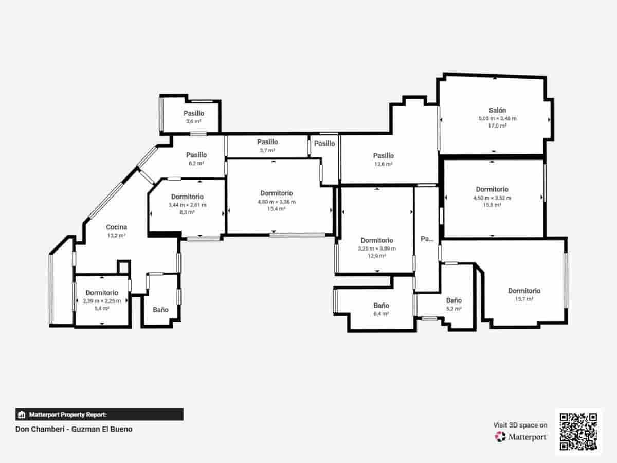 6 makuuhuone Asunto vuokrattavana paikassa Madrid kaupunki - 3 400 € (Ref: 9416137)