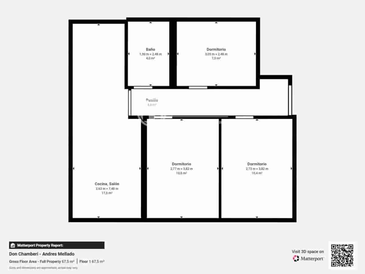3 chambre Appartement à vendre à Madrid ville - 560 000 € (Ref: 9416142)