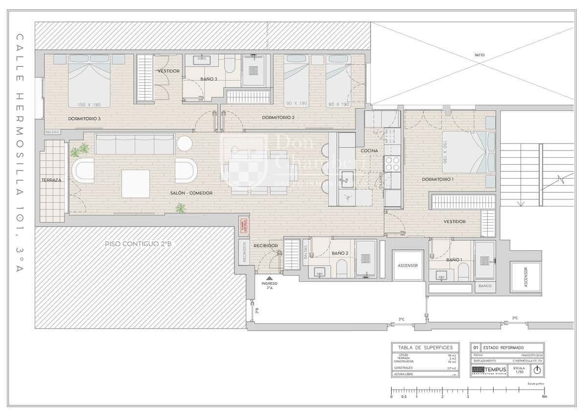 3 chambre Appartement à vendre à Madrid ville - 1 489 000 € (Ref: 9416153)