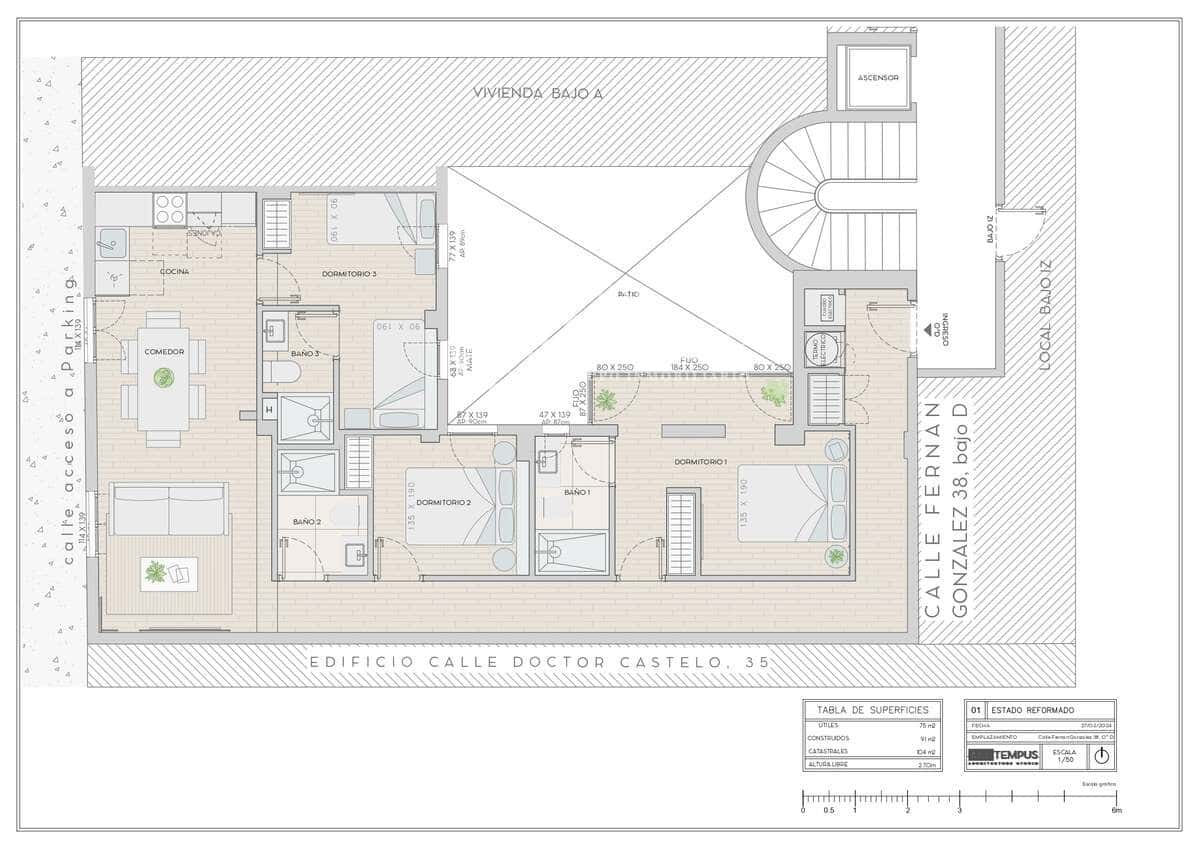 3 soveværelse Lejlighed til salg i Madrid by - € 959.000 (Ref: 9416160)