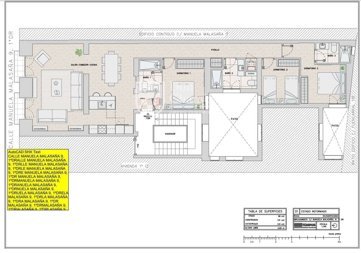3 camera da letto Appartamento in vendita in Madrid citta - 1.150.000 € (Rif: 9416164)