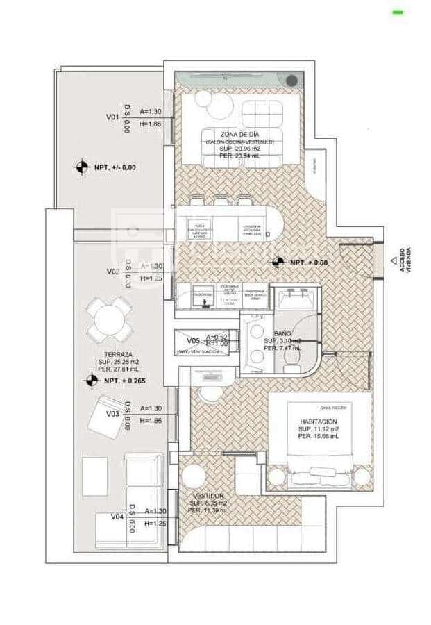 1 chambre Appartement à vendre à Madrid ville - 995 000 € (Ref: 9646789)