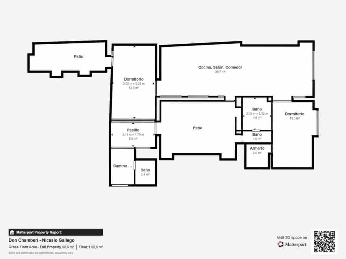 Piso de 2 habitaciones en Madrid ciudad en venta - 638.000 € (Ref: 9747533)