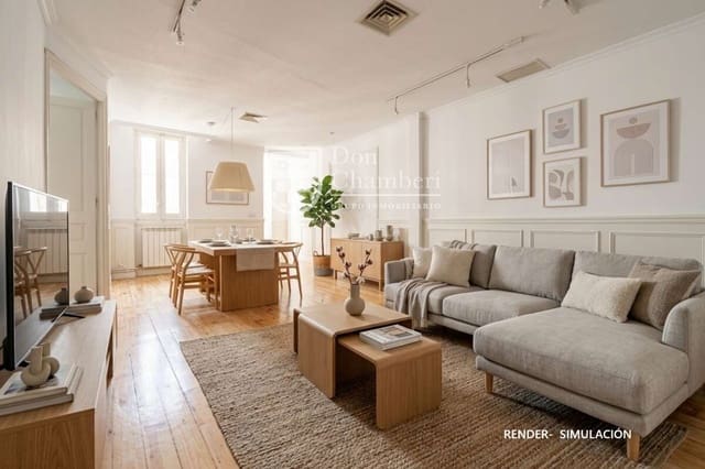 2 quarto Apartamento para venda em Chamberí, Madrid cidade - 560 000 € (Ref: 9816848)