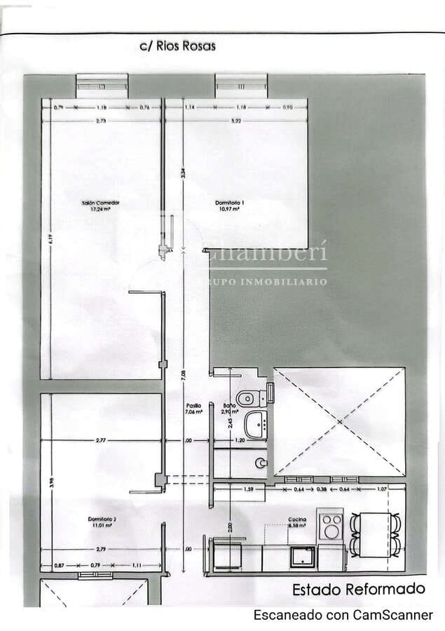 2 quarto Apartamento para arrendar em Madrid cidade - 1 850 € (Ref: 9996553)