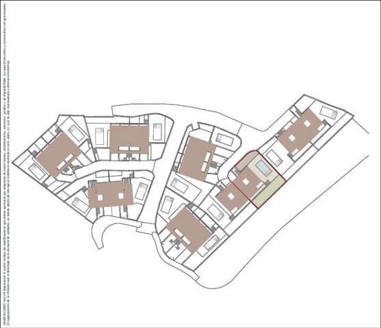 3 soverom Kjedet enebolig til salgs i La Nucia med svømmebasseng garasje - € 599 000 (Ref: 9030029)