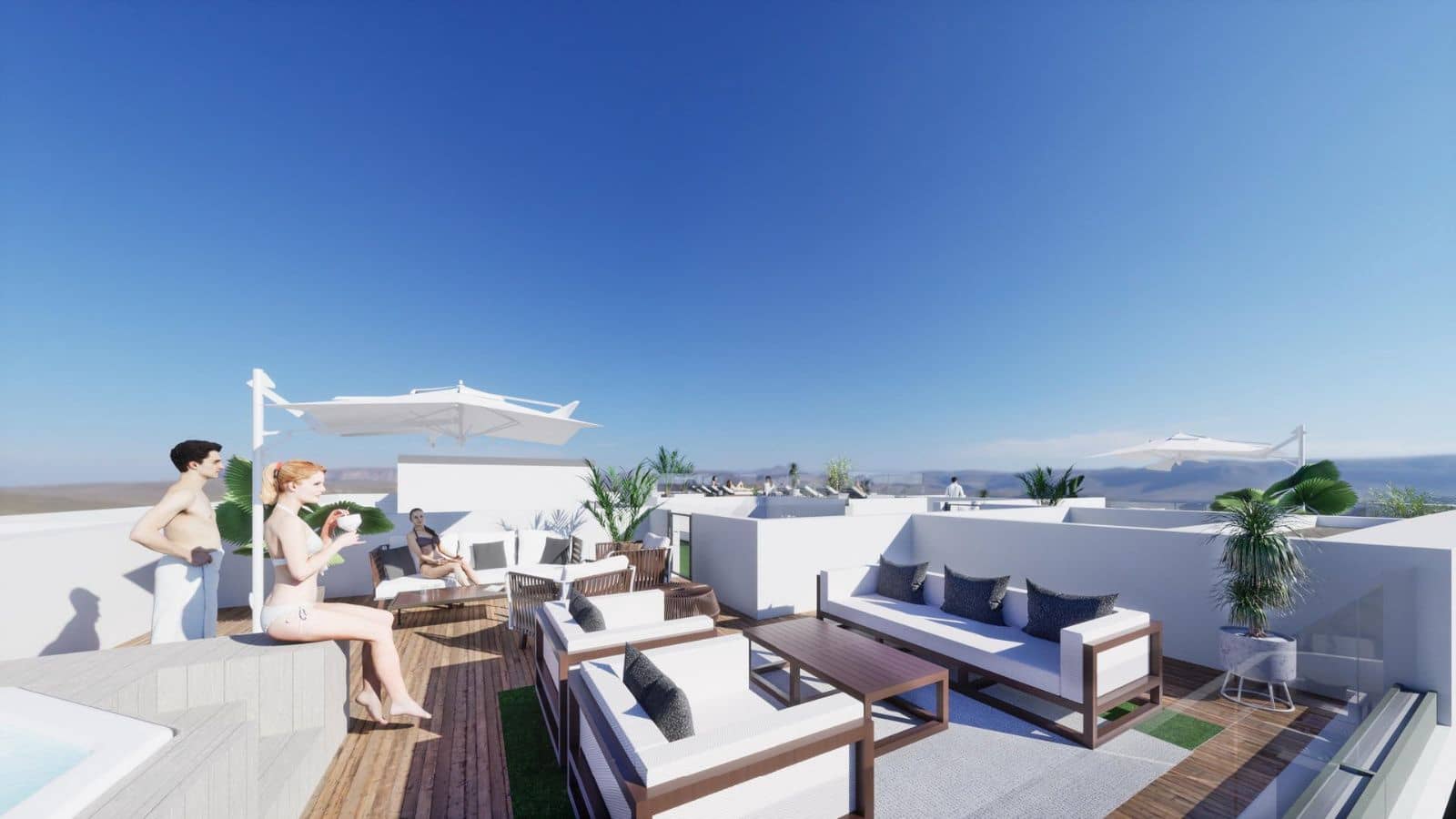 2 chambre Penthouse à vendre à Torrevieja avec piscine garage - 469 000 € (Ref: 10010099)