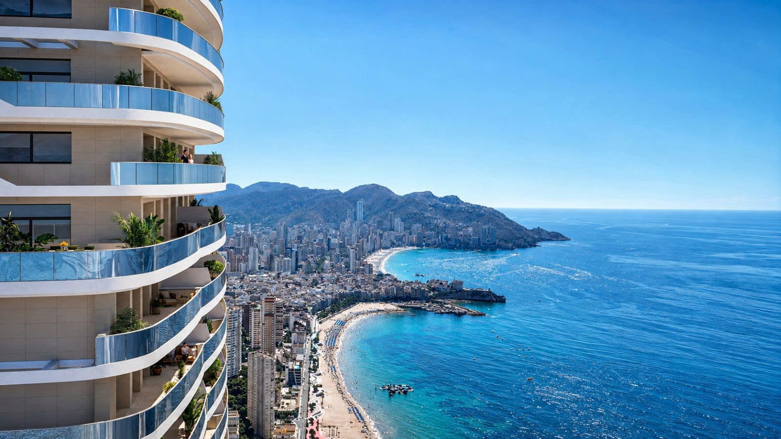 4 sovrum Lägenhet till salu i Benidorm med pool garage - 2 419 500 € (Ref: 10012591)