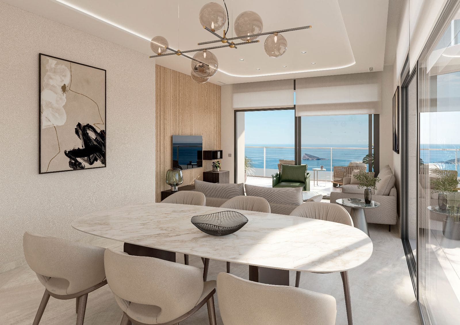 2 sypialnia Mieszkanie na sprzedaż w Benidorm z basenem garażem - 881 400 € (Ref: 10012593)