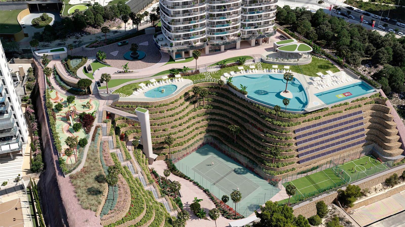 2 sypialnia Mieszkanie na sprzedaż w Benidorm z basenem - 903 400 € (Ref: 10012715)
