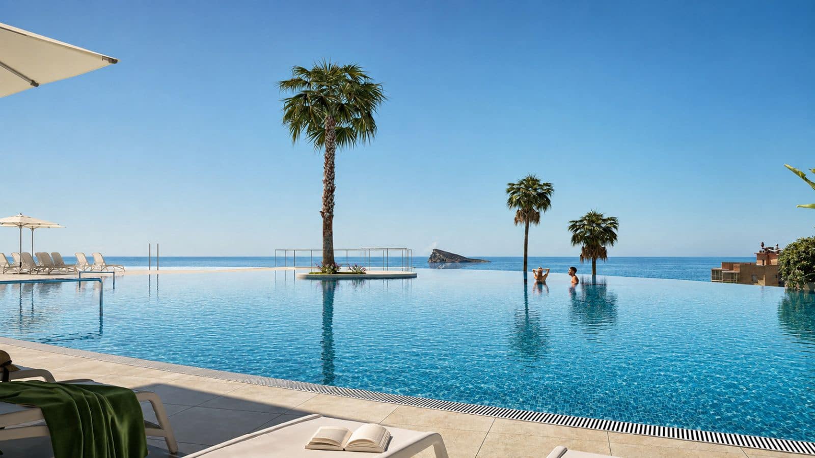 2 sovrum Lägenhet till salu i Benidorm med pool - 782 400 € (Ref: 10012720)
