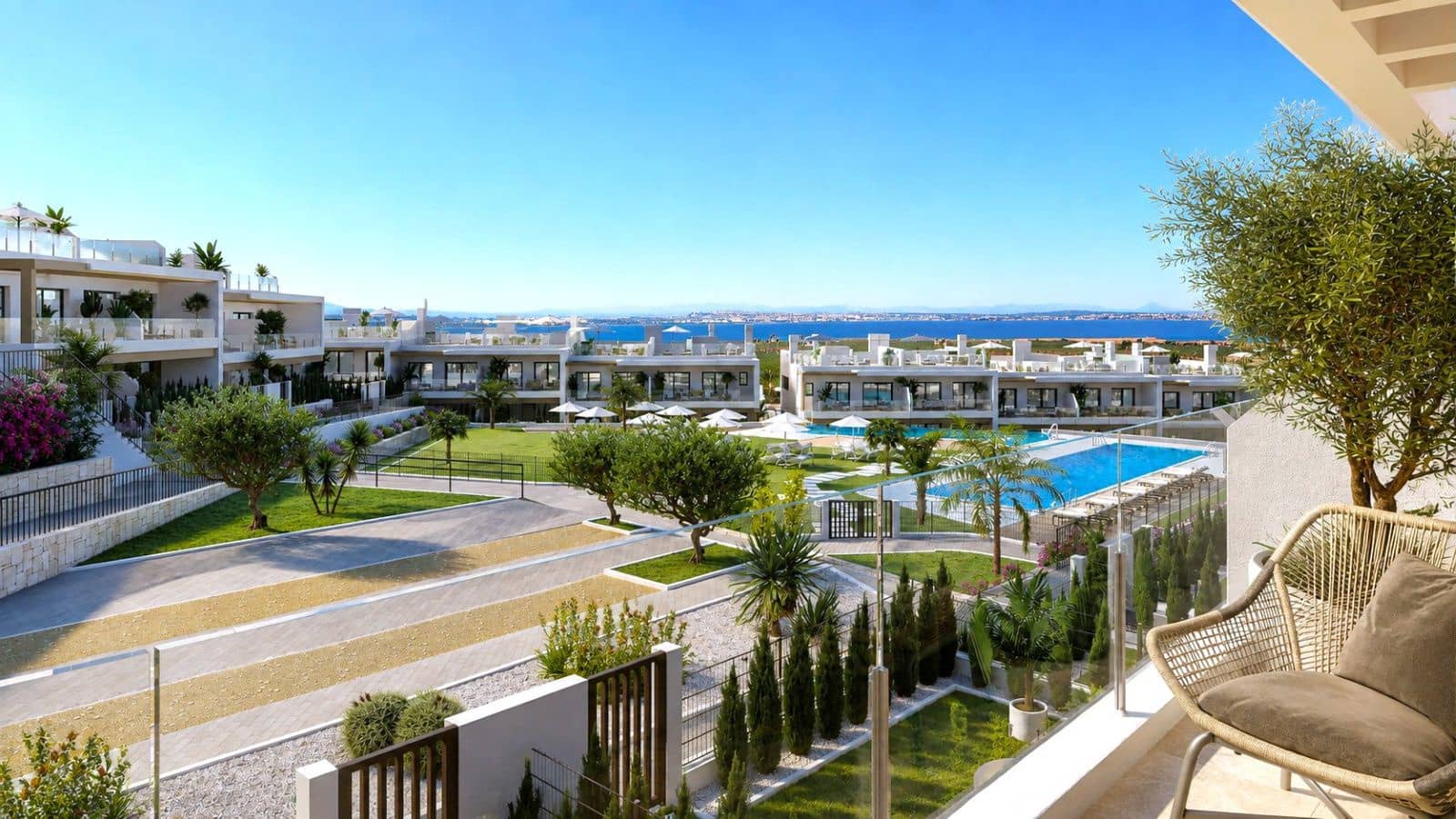 2 Zimmer Wohnung zu verkaufen in Torrevieja mit Pool - 295.800 € (Ref: 10033213)