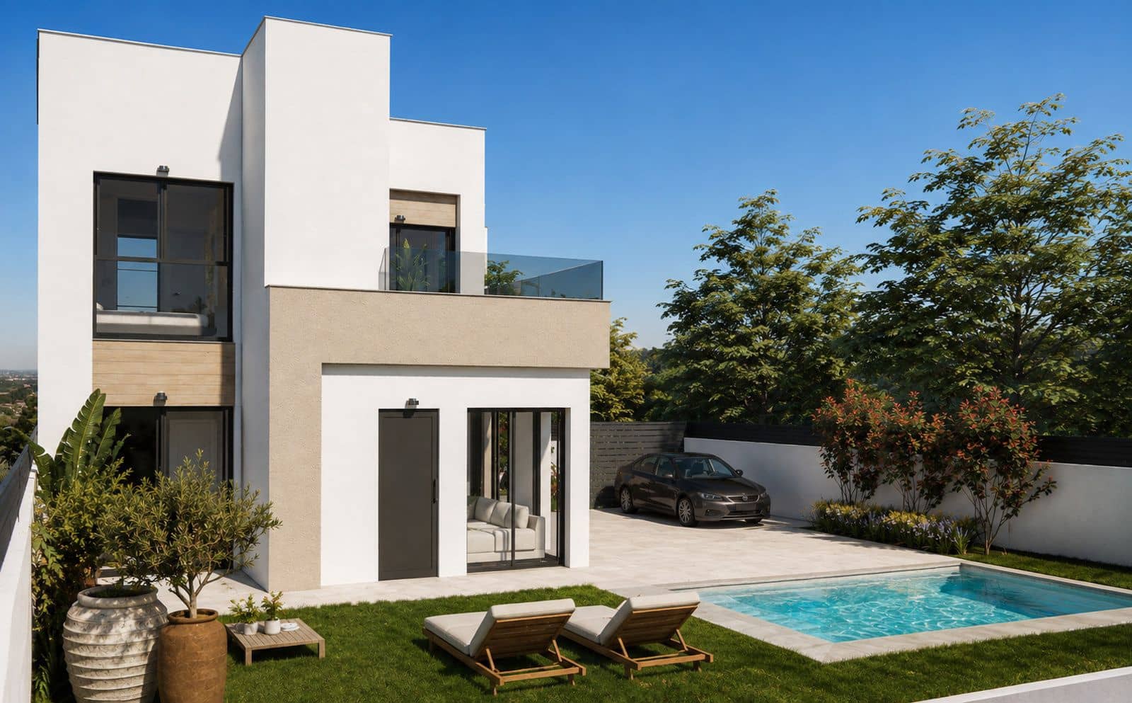 3 sypialnia Willa na sprzedaż w Orihuela Costa z basenem garażem - 388 900 € (Ref: 10035753)