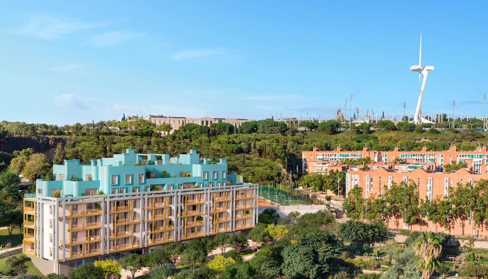 2 soverom Leilighet til salgs i Barcelona by med svømmebasseng garasje - € 385 000 (Ref: 9100130)