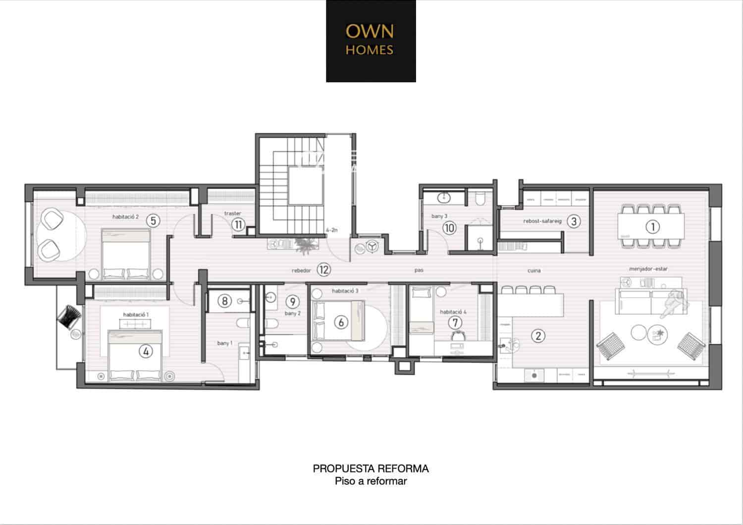 5 bedroom Flat for sale in Barcelona city - € 1,050,000 (Ref: 9482300)