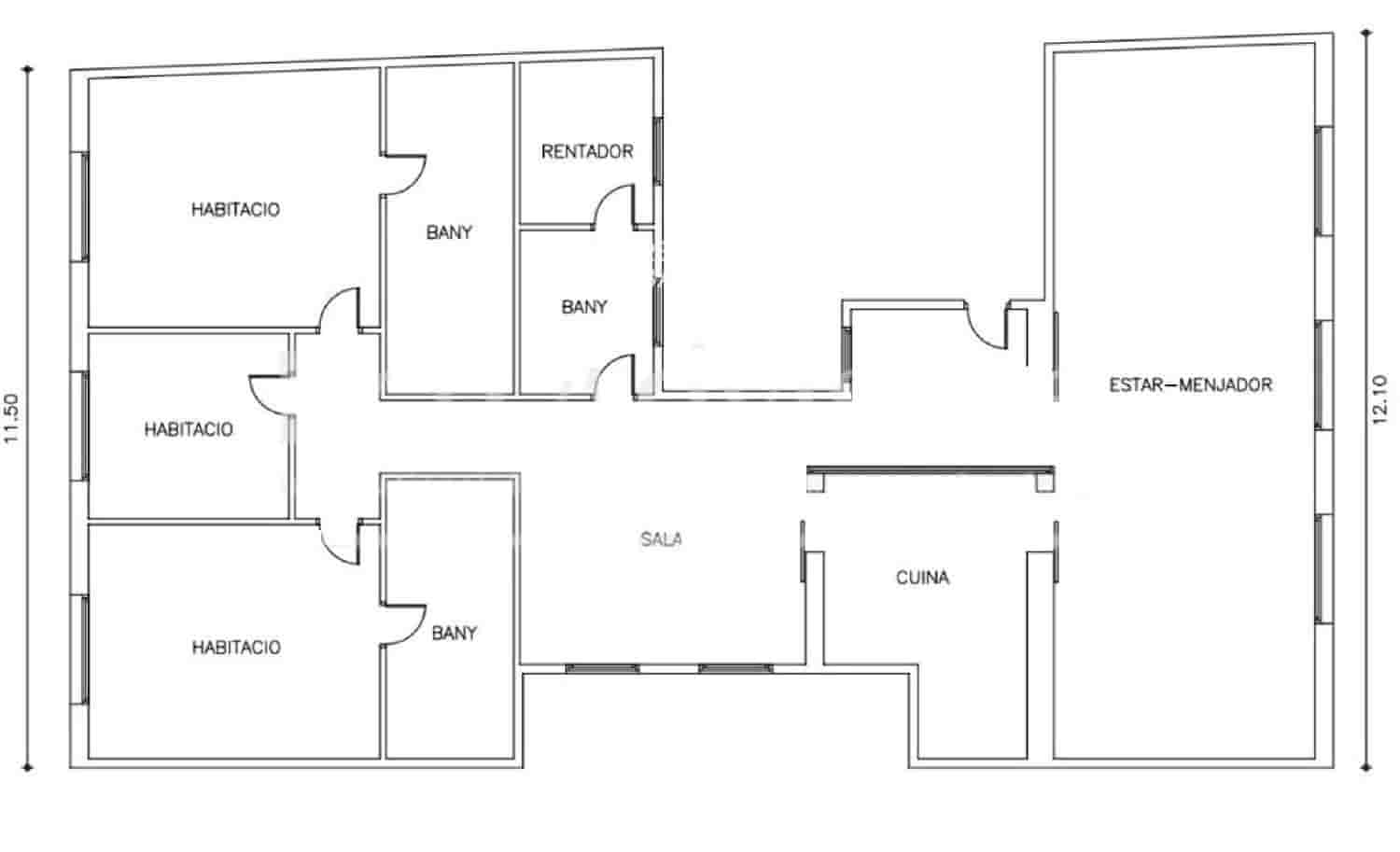 3 slaapkamer Flat te koop in Barcelona stad met garage - € 3.500.000 (Ref: 9511330)