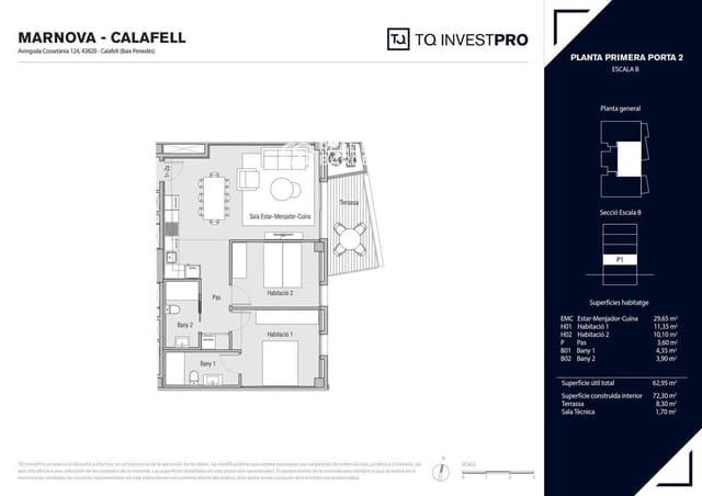 2 chambre Appartement à vendre à Calafell avec piscine - 265 000 € (Ref: 9528684)