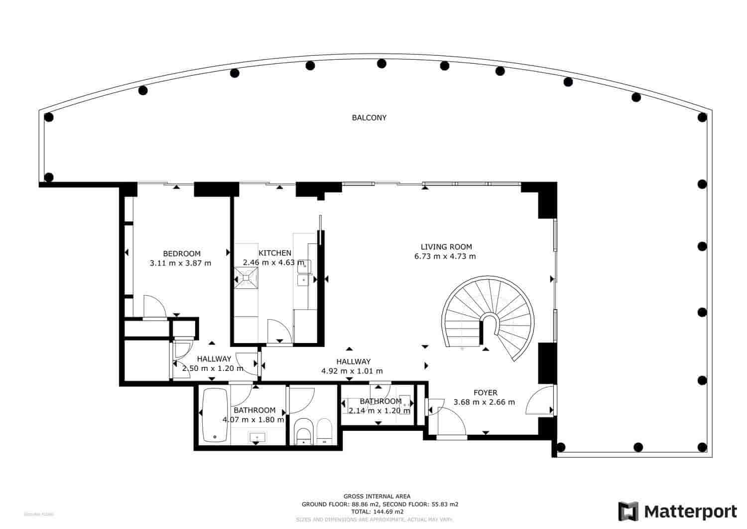 Piso de 2 habitaciones en Barcelona ciudad en venta con piscina garaje - 2.195.000 € (Ref: 9580122)