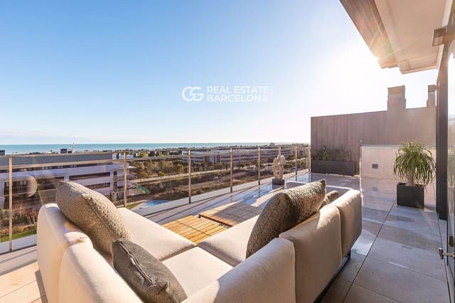 2 sypialnia Penthouse na sprzedaż w Sitges z basenem garażem - 1 390 000 € (Ref: 9713584)