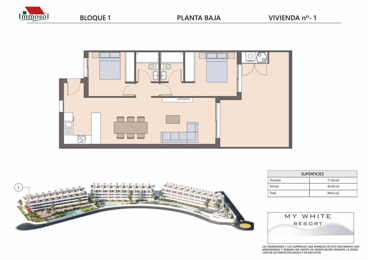 2 soveværelse Lejlighed til salg i Finestrat med swimmingpool garage - € 279.900 (Ref: 9737165)