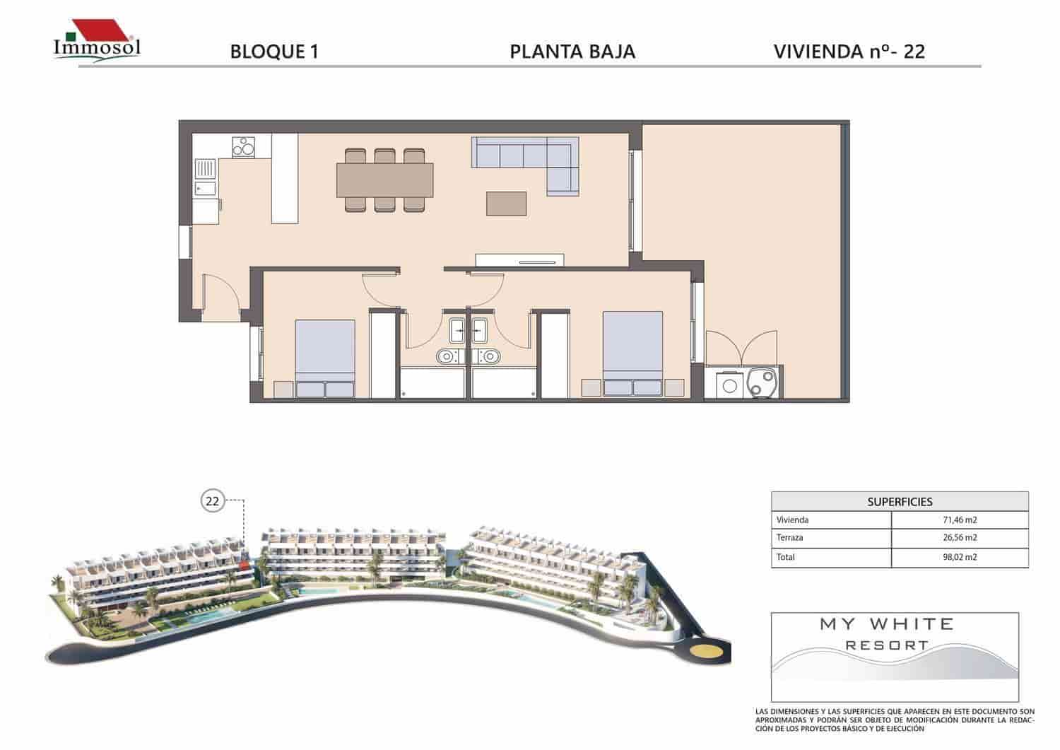 2 bedroom Flat for sale in Finestrat with pool garage - € 289,900 (Ref: 9741361)