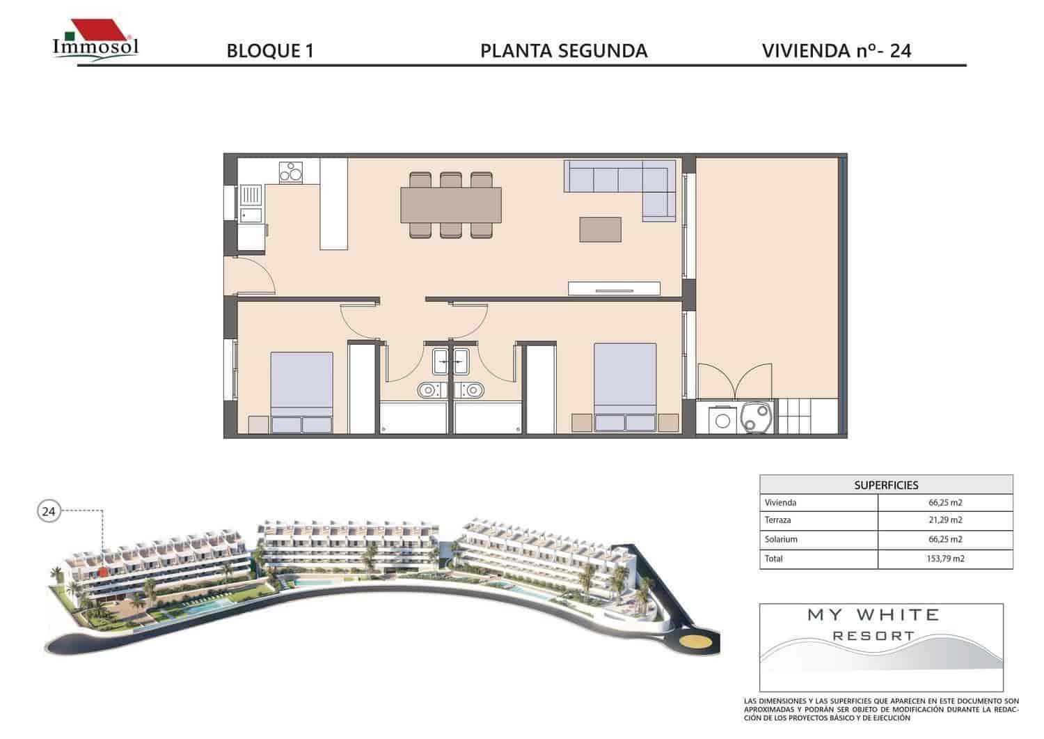 Piso de 2 habitaciones en Finestrat en venta con piscina garaje - 299.900 € (Ref: 9745164)