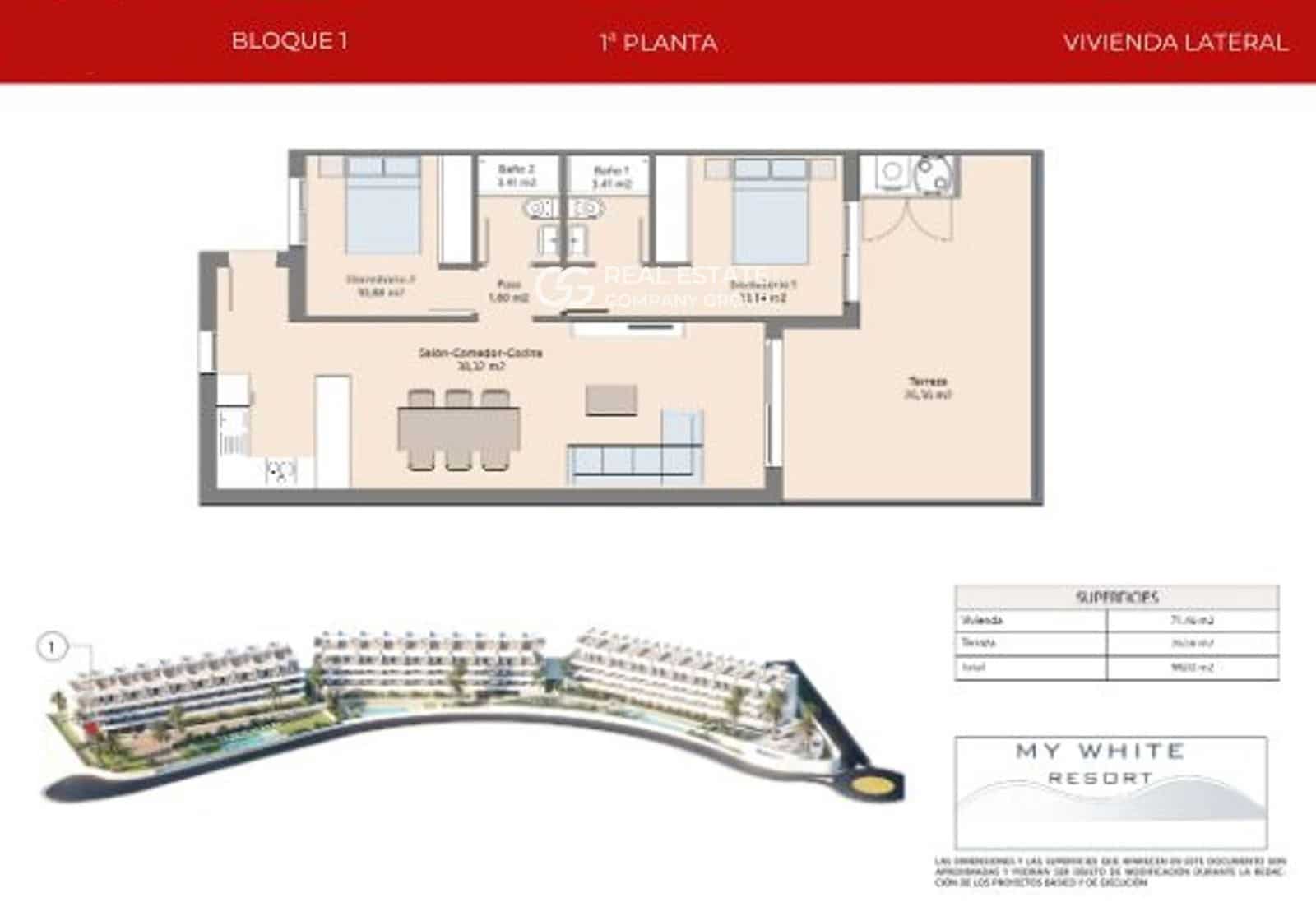 2 bedroom Flat for sale in Finestrat with pool garage - € 319,900 (Ref: 9749199)