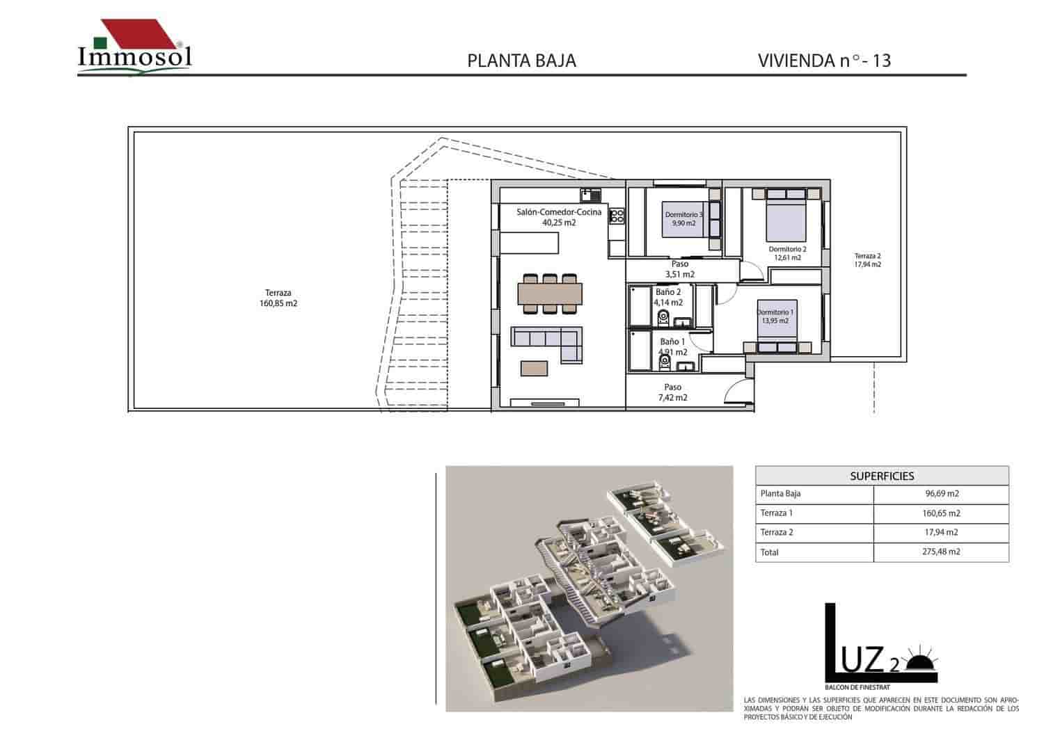 3 makuuhuone Asunto myytävänä paikassa Finestrat mukana uima-altaan 
autotalli - 439 900 € (Ref: 9749432)