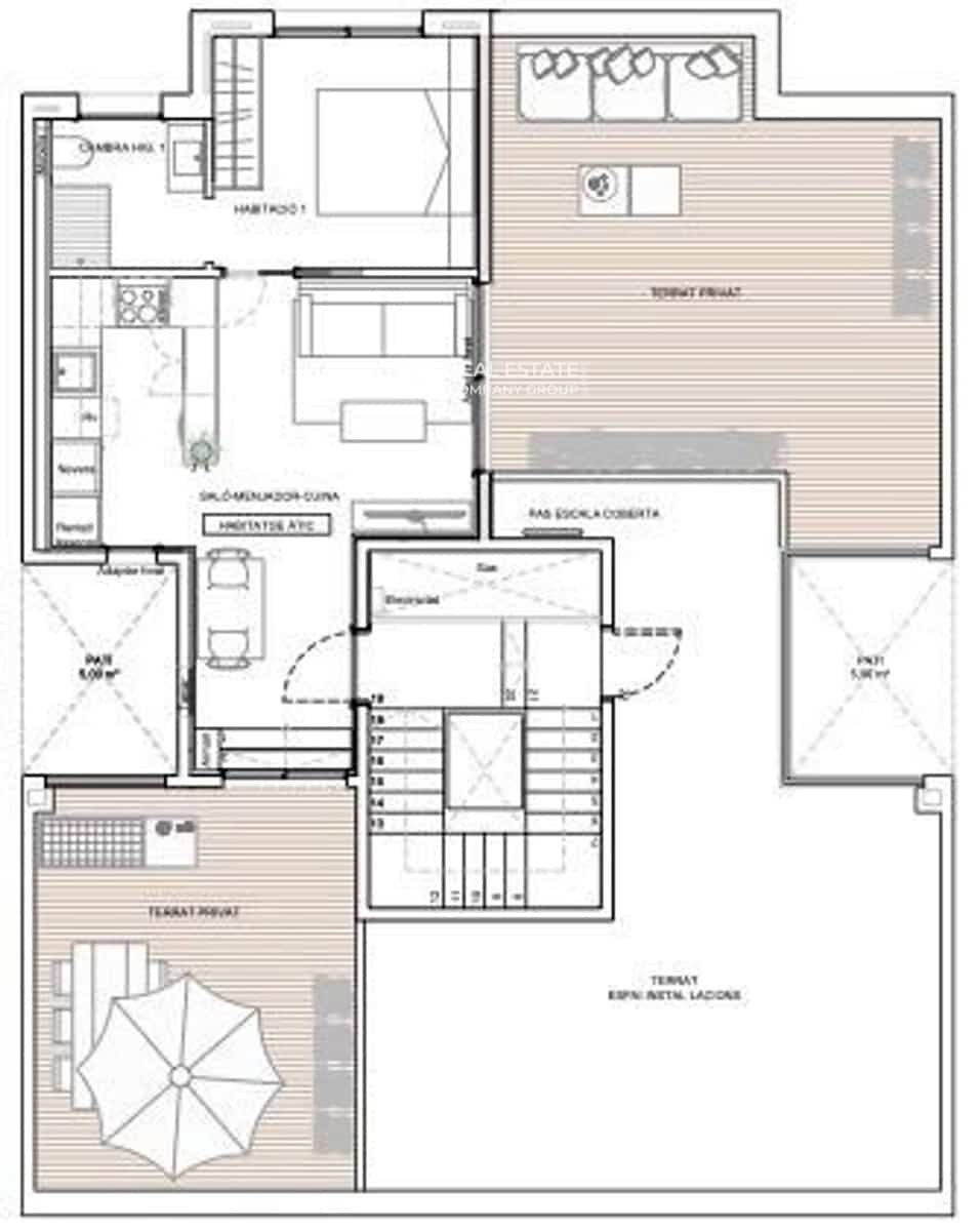 1 camera da letto Attico in vendita in Barcelona citta - 480.000 € (Rif: 9760963)