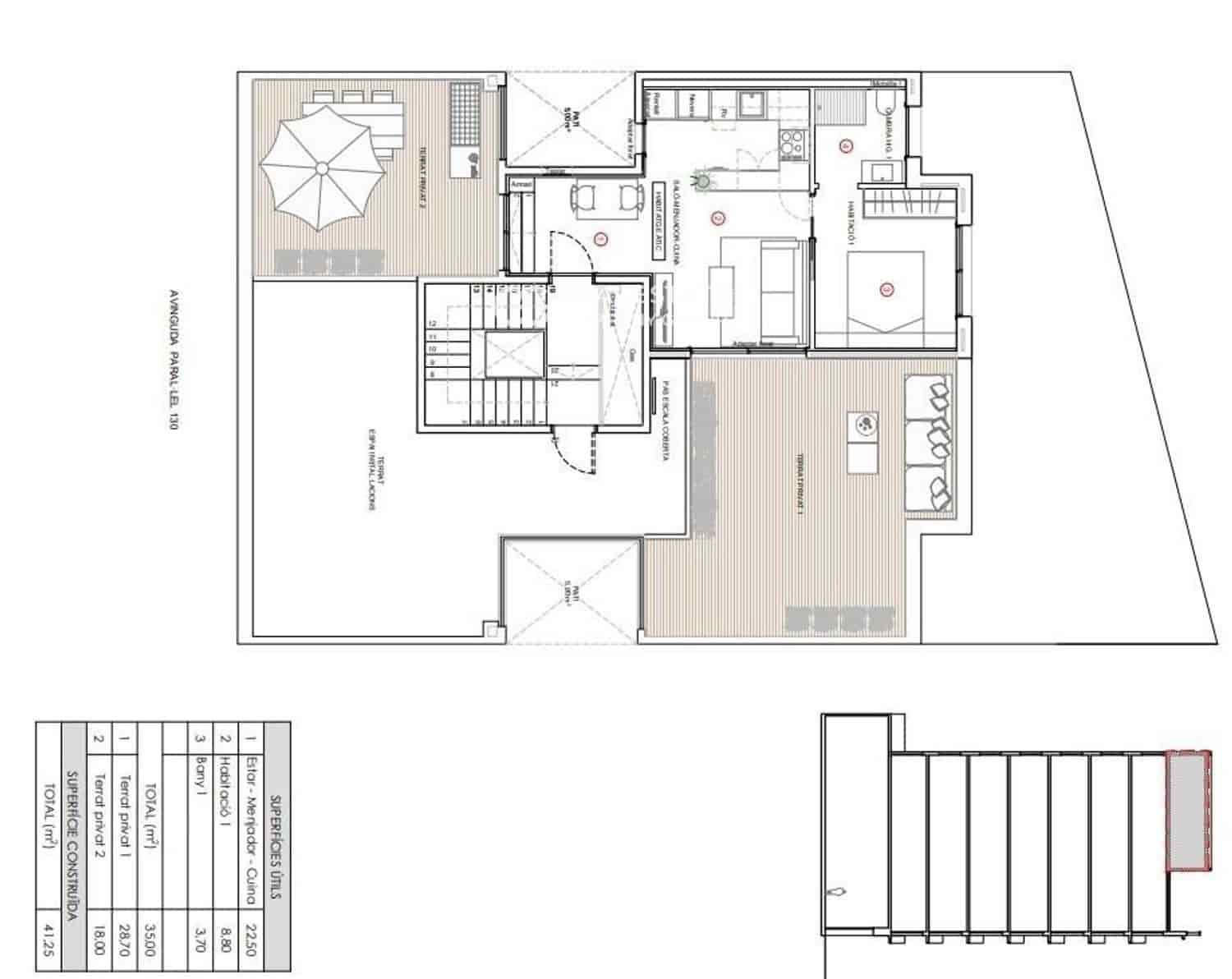 1 camera da letto Attico in vendita in Barcelona citta - 480.000 € (Rif: 9760963)