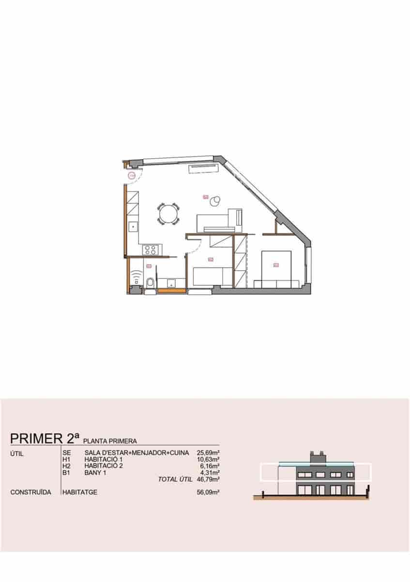 2 chambre Appartement à vendre à Barcelone ville avec piscine - 390 000 € (Ref: 9760970)
