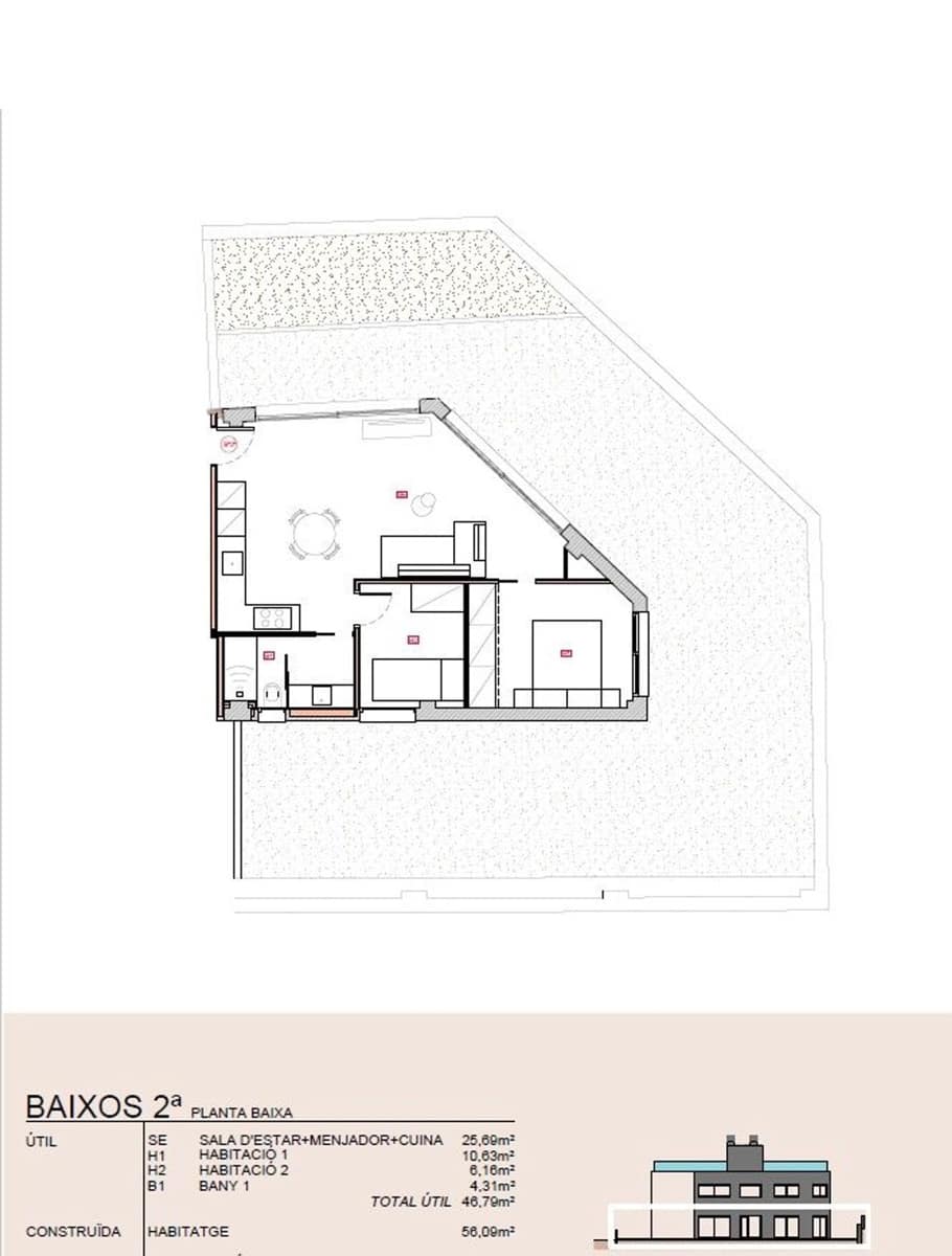 2 chambre Appartement à vendre à Barcelone ville avec piscine - 390 000 € (Ref: 9760970)
