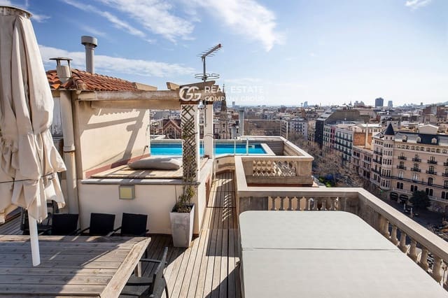 5 Zimmer Penthouse zu verkaufen in Eixample, Barcelona Stadt mit Pool - 5.200.000 € (Ref: 9760975)
