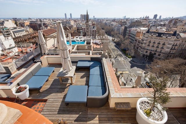 5 Zimmer Penthouse zu verkaufen in Eixample, Barcelona Stadt mit Pool - 5.200.000 € (Ref: 9760975)